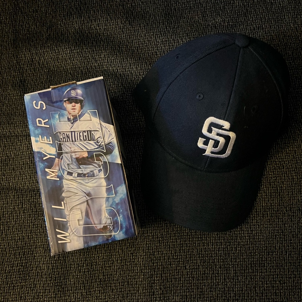 COPY - San Diego Padres Wil Myers Bobblehead, Hat and Bag